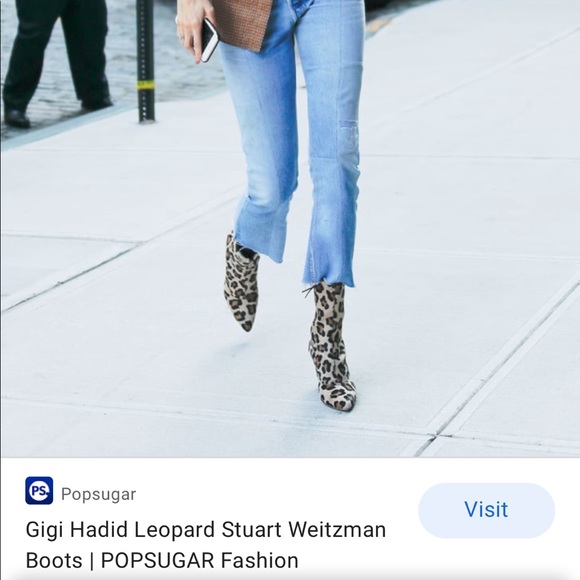 NIB Stuart Weitzman cheetah print calf hair boots - Picture 13 of 15